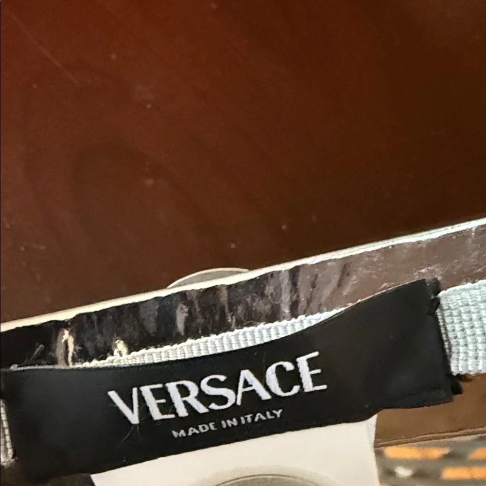 Versace Metallic Silver Hairband - Picture 3 of 7